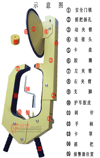 chinaz新式車輪鎖,鎖車器