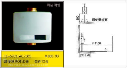 明裝蹲便器