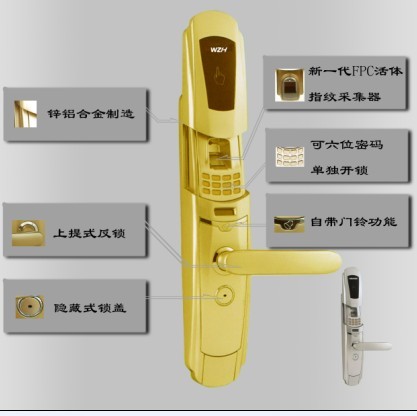 活體指紋智能防盜門(mén)鎖