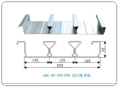 555型全閉口式樓承板，合肥金蘇廠家直銷