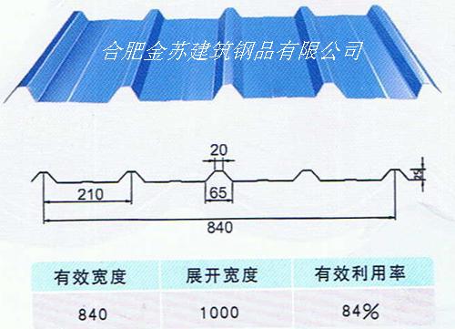 壓型鋼板，廠家出售840型彩鋼瓦