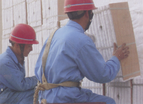 新建隧道窯吊頂用耐火棉