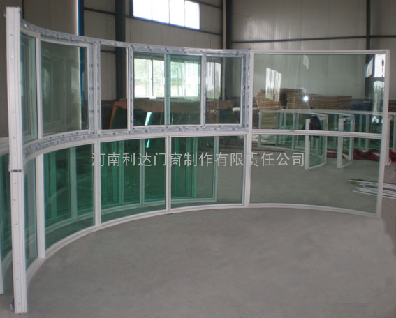 塑鋼圓弧推拉窗-PVC Cured Sliding Window