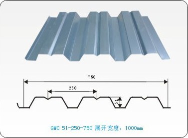 供應(yīng)YX51-250-750型樓承板 （開口式樓承