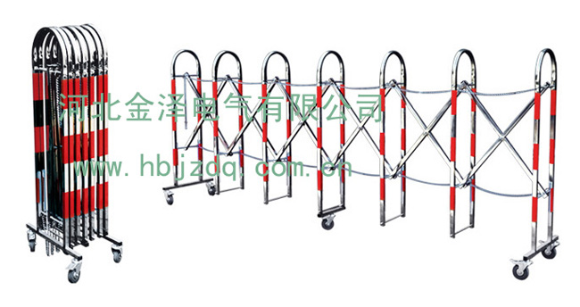 不銹鋼伸縮圍欄，電力安全圍欄